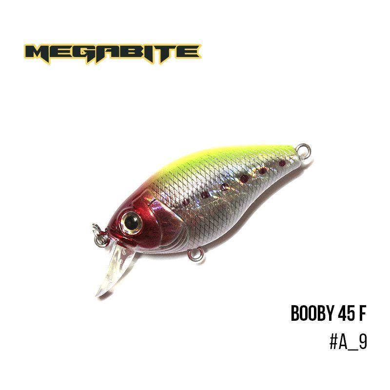 

Воблер Megabite Booby 45 F (45 мм, 6,7 гр, 0.5 m) (A_9)