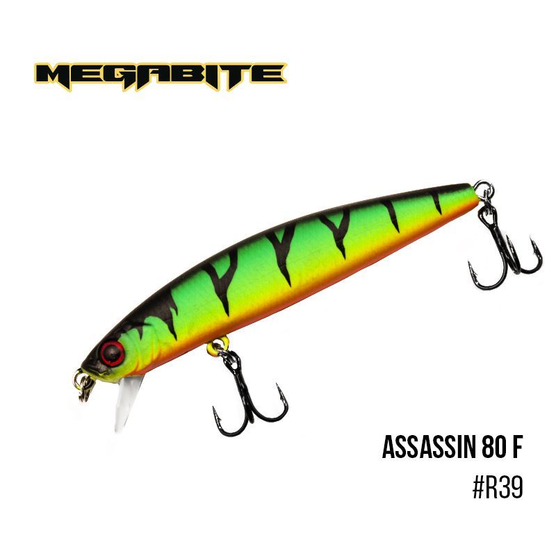 

Воблер Megabite Assassin 80 F (80 мм, 7,8 гр, 0,4 m) (R39)