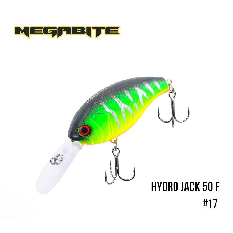 

Воблер Megabite Hydro Jack 50 F (50 мм, 9,01гр, 3m) (17)