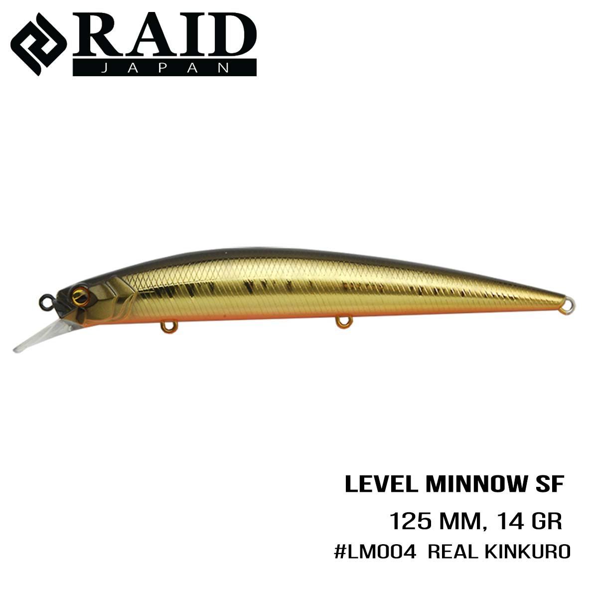 

Воблер Raid Level Minnow (125mm, 14g) (004 Real Kinkuro)