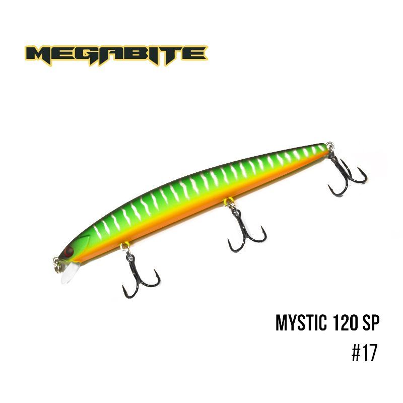 

Воблер Megabite Mystic 120 SP (120 мм, 14,8 гр, 0,5 m) (17)