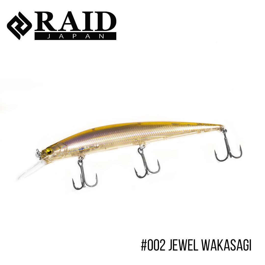 

Воблер Raid Level Minnow Plus (125mm, 14g) (002 Jewel Wakasagi)