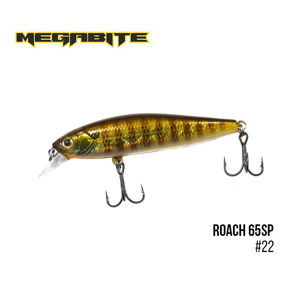 

Воблер Megabite Roach 65 SP (65 mm, 5.7 g, 0.8 m) (22)