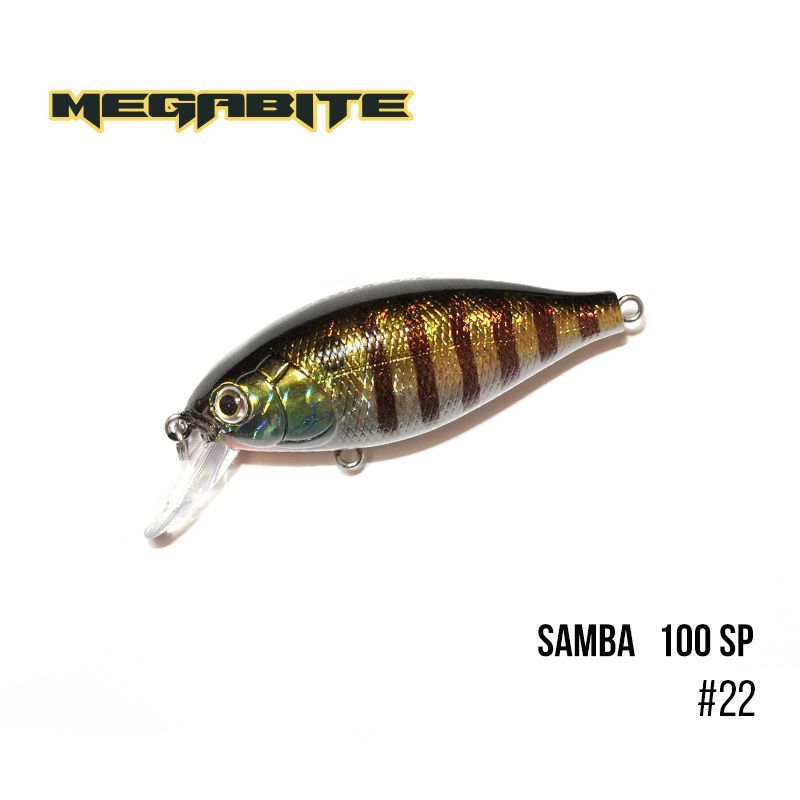 

Воблер Megabite Samba 100 SP (60 мм, 14,8 гр, 1 m) (22)