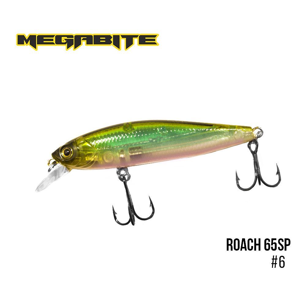 

Воблер Megabite Roach 65 SP (65 mm, 5.7 g, 0.8 m) (6)