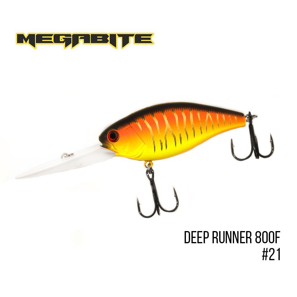 

Воблер Megabite Deep Runner 800 F (80 mm, 38,7 g, 8 м) (21)