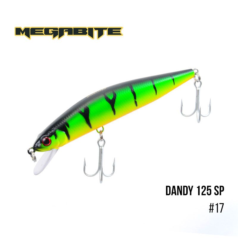 

Воблер Megabite Dandy 125 SP (125 мм, 28,2 гр, 1,2 m) (17)