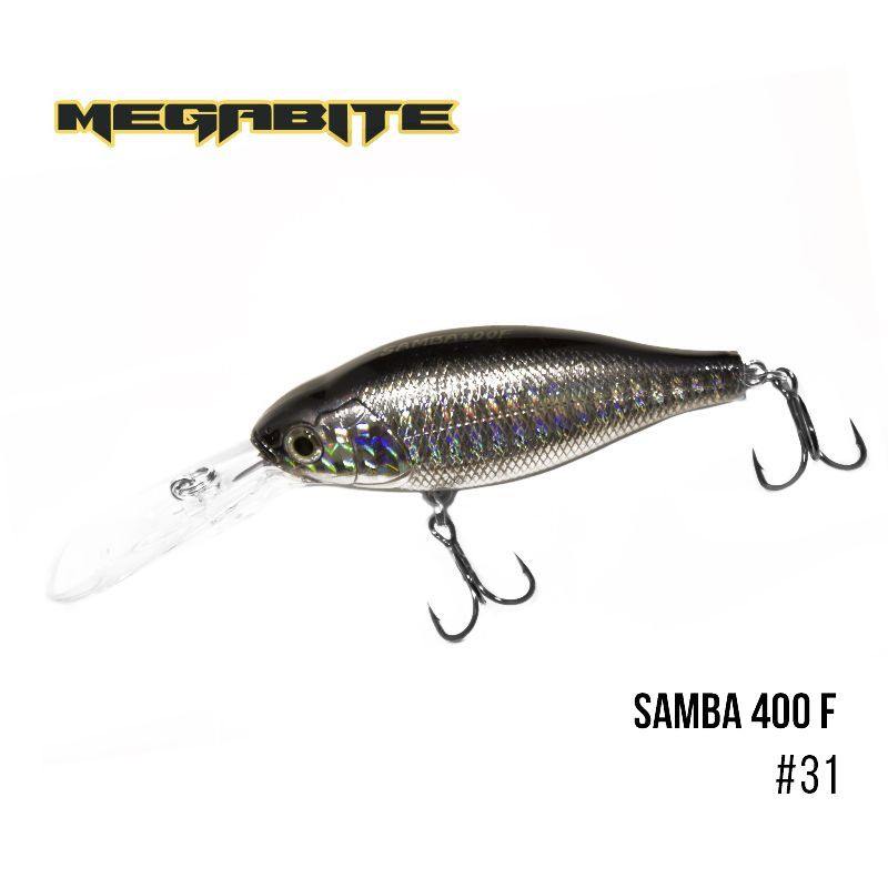 

Воблер Megabite Samba 400 F (70 мм, 17,5гр, 4 m) (31)