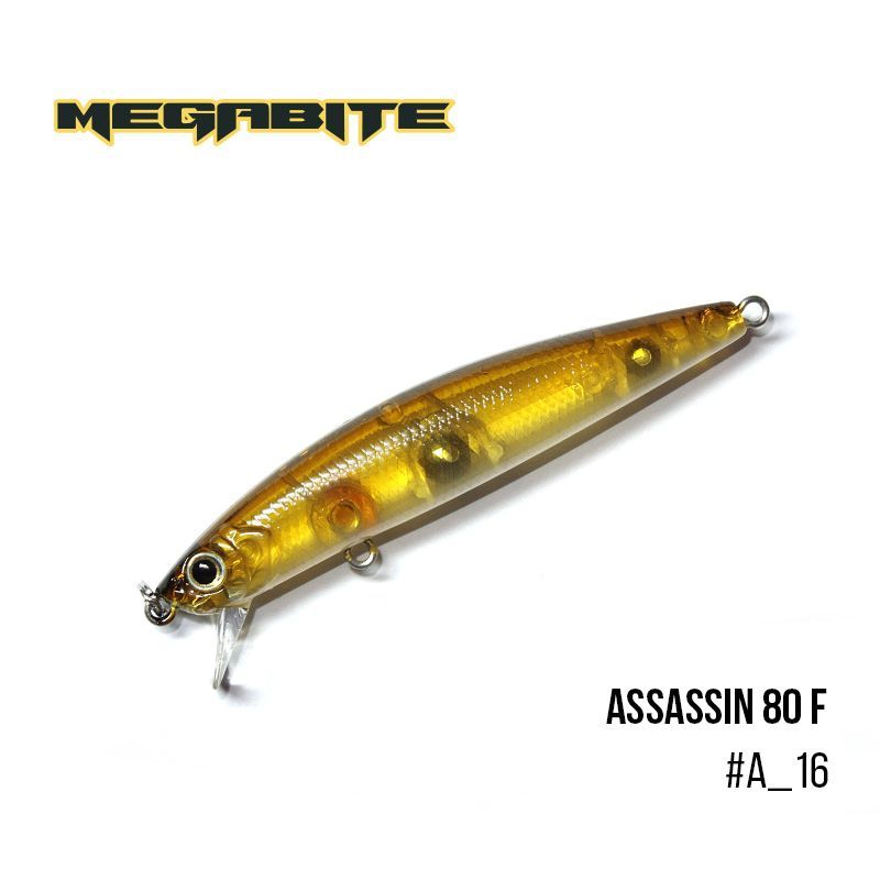 

Воблер Megabite Assassin 80 F (80 мм, 7,8 гр, 0,4 m) (A_16)