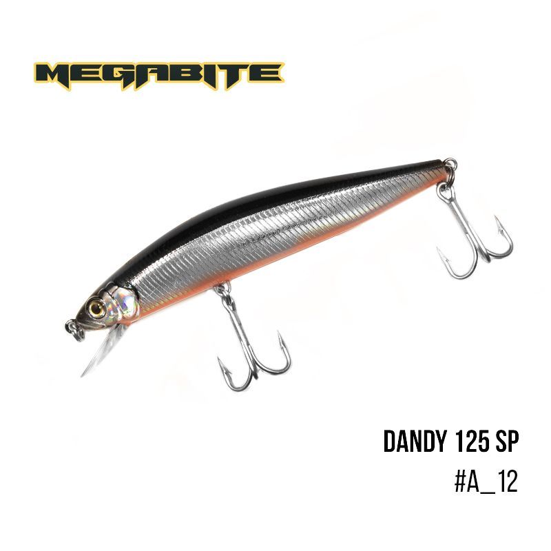 

Воблер Megabite Dandy 125 SP (125 мм, 28,2 гр, 1,2 m) (A_12)