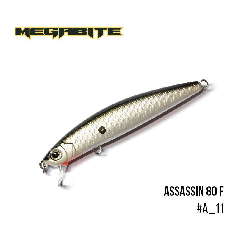 

Воблер Megabite Assassin 80 F (80 мм, 7,8 гр, 0,4 m) (A_11)