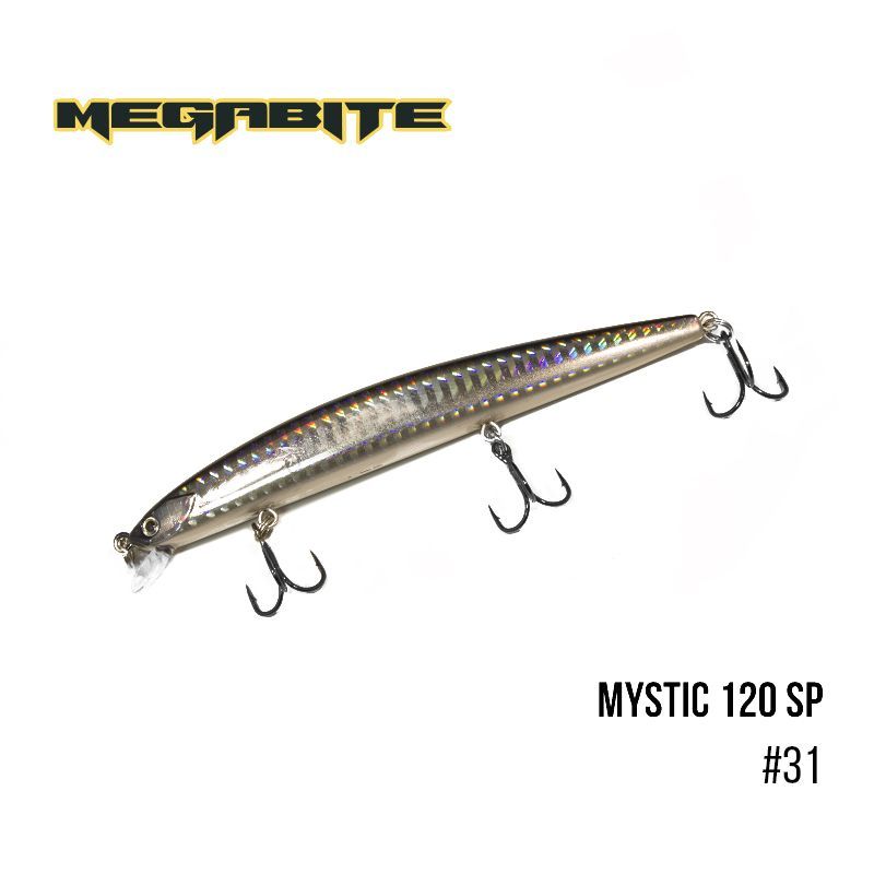 

Воблер Megabite Mystic 120 SP (120 мм, 14,8 гр, 0,5 m) (31)