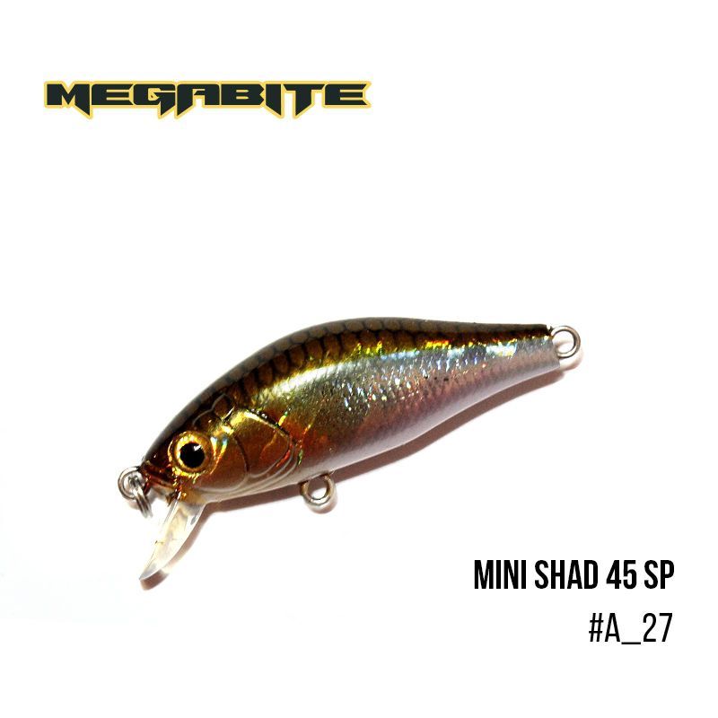 

Воблер Megabite Mini Shad 45 SP (45 мм, 4,3 гр, 0,5 m) (A_27)