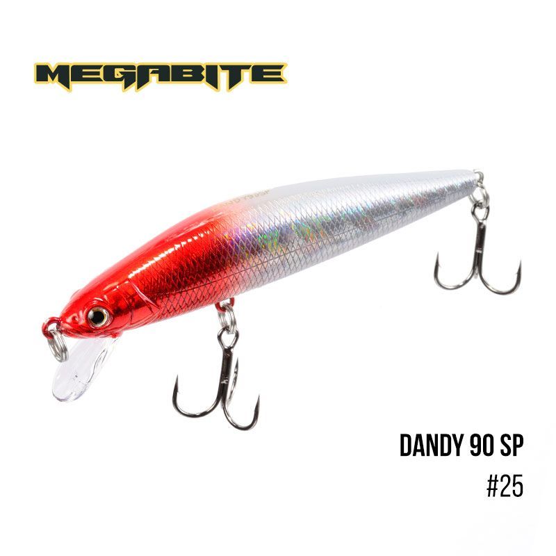 

Воблер Megabite Dandy 90 SP (90 мм, 11,4 гр, 1,0 m) (25)
