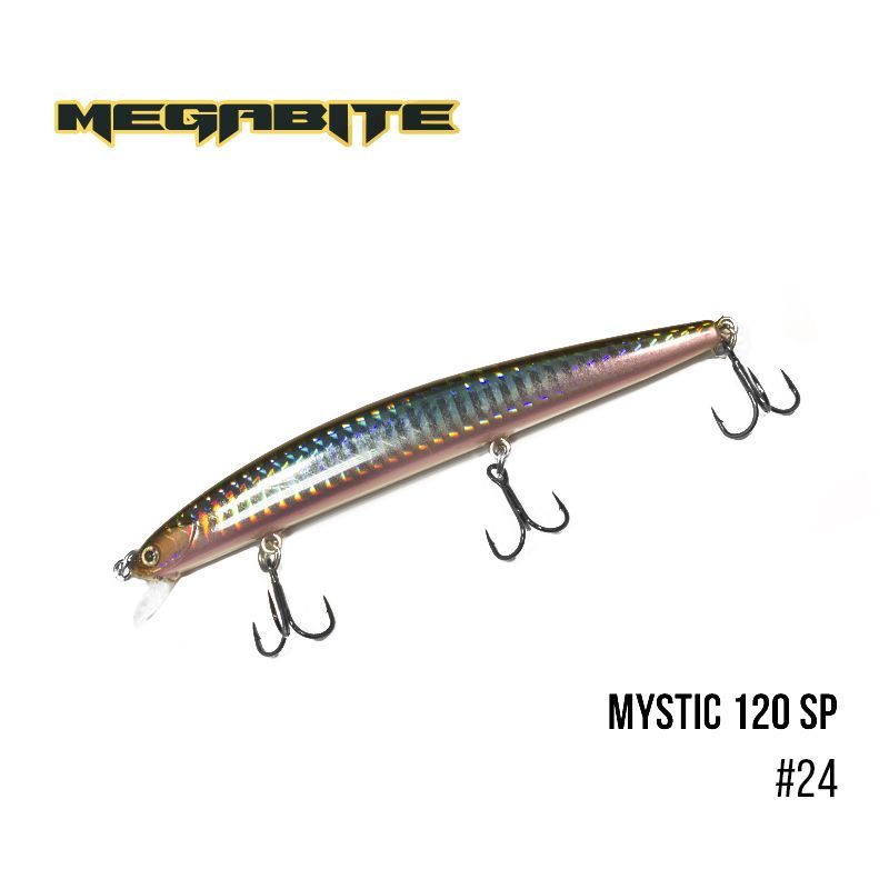 

Воблер Megabite Mystic 120 SP (120 мм, 14,8 гр, 0,5 m) (24)