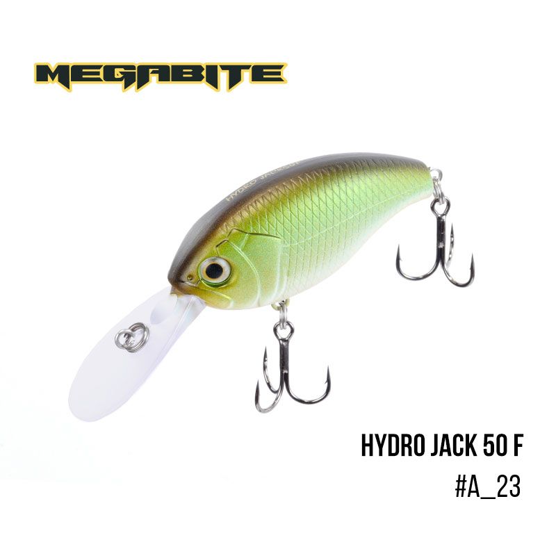 

Воблер Megabite Hydro Jack 50 F (50 мм, 9,01гр, 3m) (A_23)
