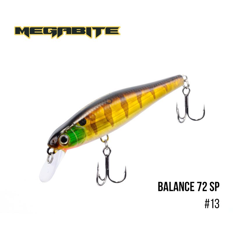 

Воблер Megabite Balance 72 SP (72 мм, 6,9гр, 1m) (13)