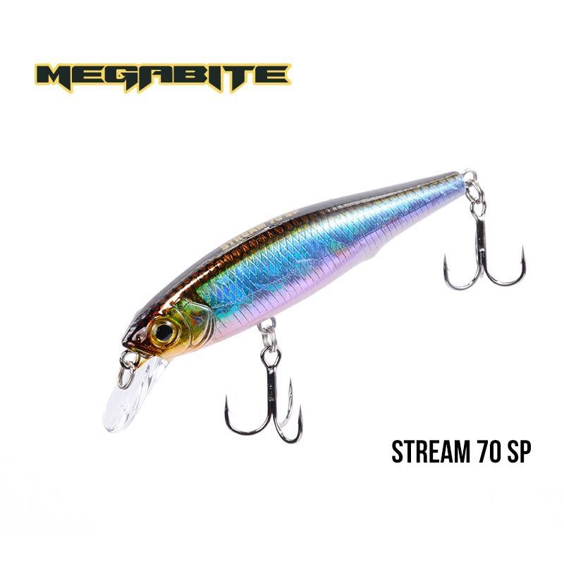 

Воблер Megabite Stream 70 SP (70 мм, 6,4гр, 0,8m) (A_16)