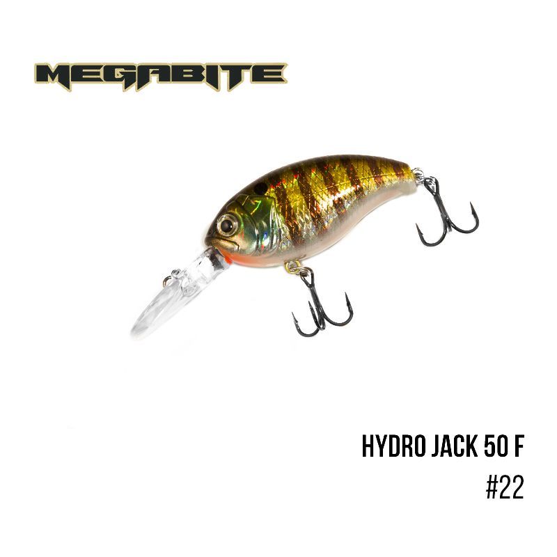 

Воблер Megabite Hydro Jack 50 F (50 мм, 9,01гр, 3m) (22)