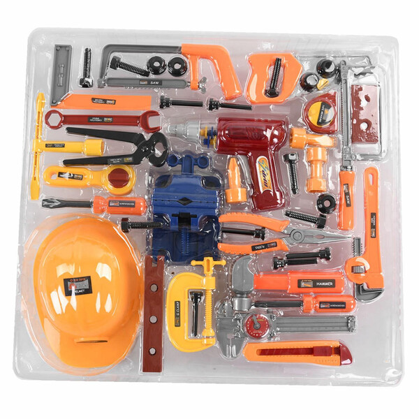 

Набор строительных инструментов детский Jia Yu Toy с каской и шуруповертом Оранжевый (2005440)