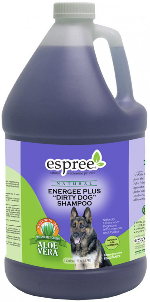 

Суперочищающий шампунь для собак Energee Plus Shampoo 3,79 л Espree BGL-ES-78