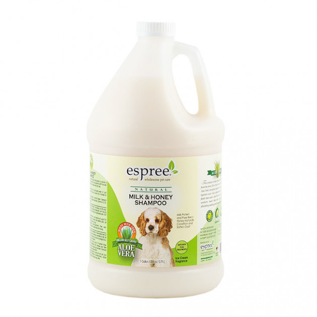 

Шампунь восстанавливающий для длинношерстных собак из Молока и Мёда Milk & Honey Shampoo 3,79 л Espree BGL-ES-119