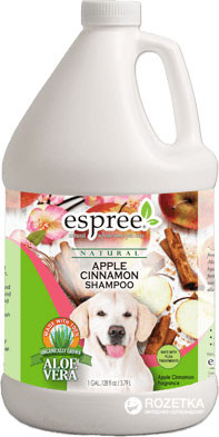 

Шампунь Espree Apple Cinnamon Shampoo с ароматом яблока и корицы для собак 3.79 л (e01919)