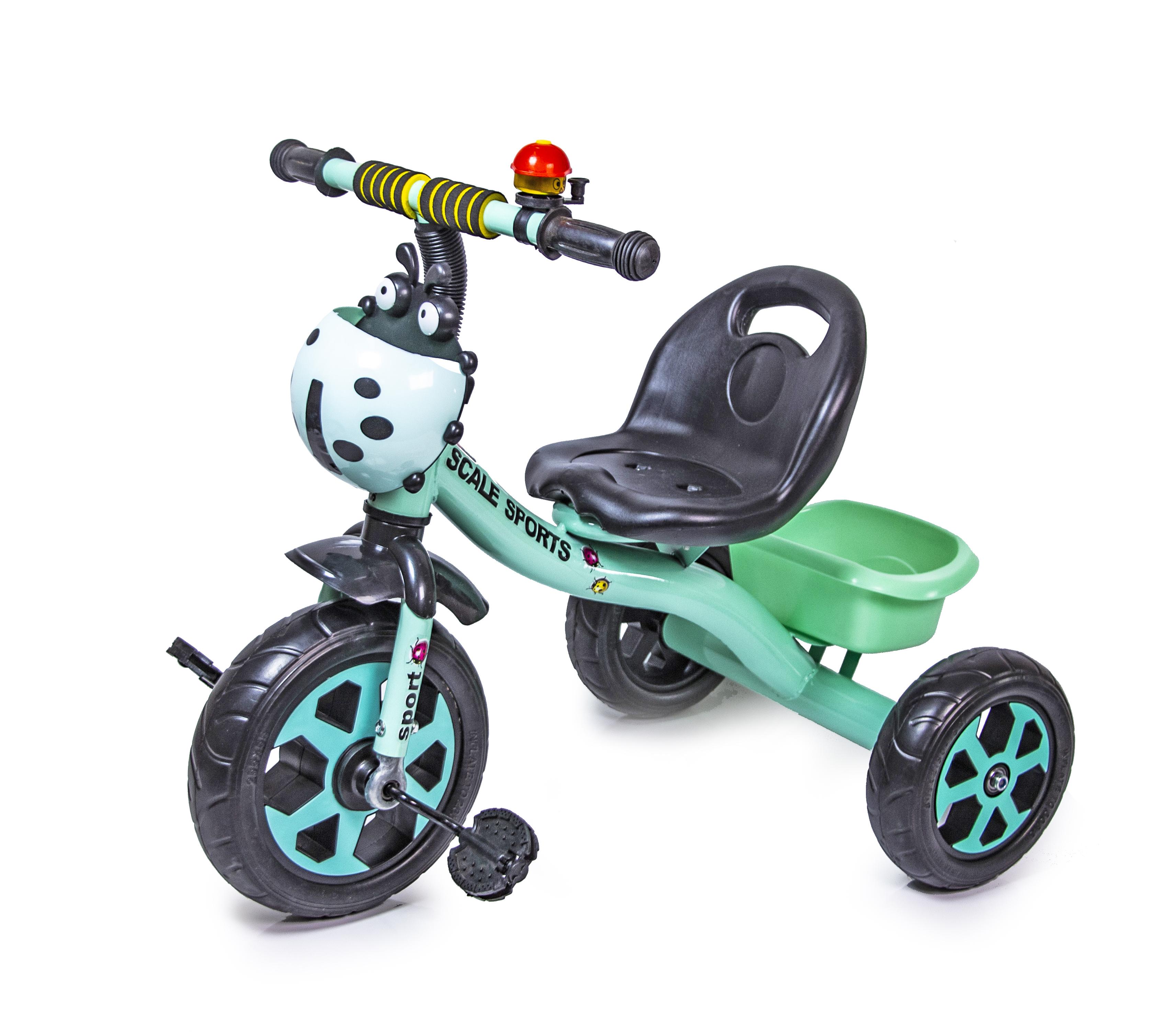 

Детский трех колесный велосипед SCALE SPORT бирюзовый SS-1098643441