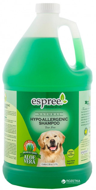 

Шампунь Espree Hypo-Allergenic Cocount Shampoo гипоаллергенный кокосовый для собак 3.79л