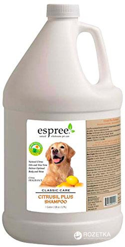 

Шампунь Espree Citrusil Plus Shampoo цитрусовый для собак 3.79 л (e00105)