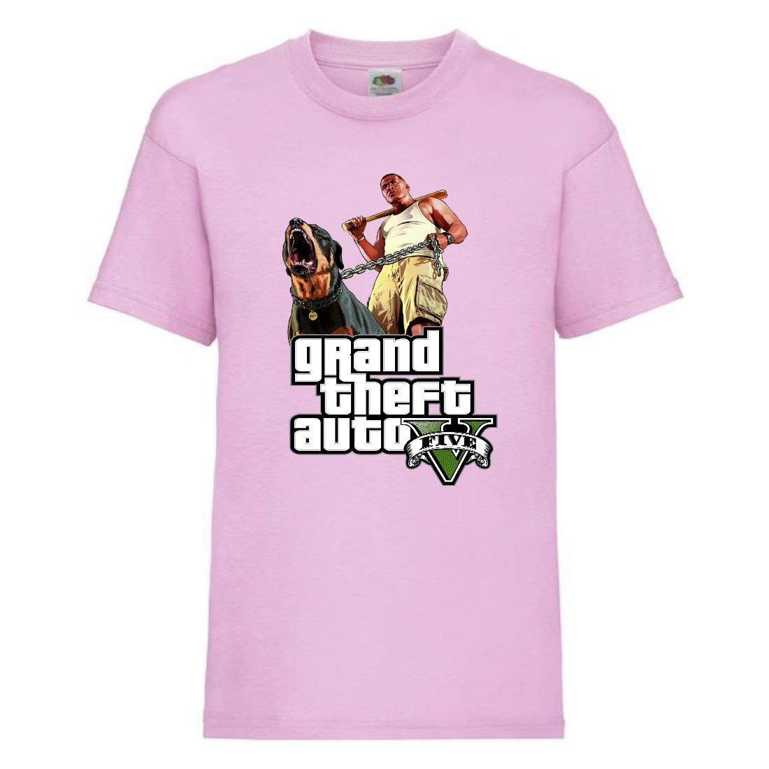 

Футболка детская GTA 006 (Grand Theft Auto) светлорозовая (GTA lpn 006) 116 см