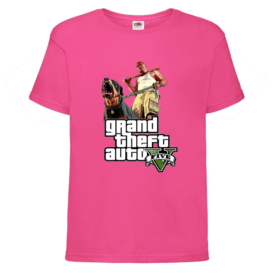 

Футболка детская GTA 006 (Grand Theft Auto) розовая (GTA pnc 006) 116 см