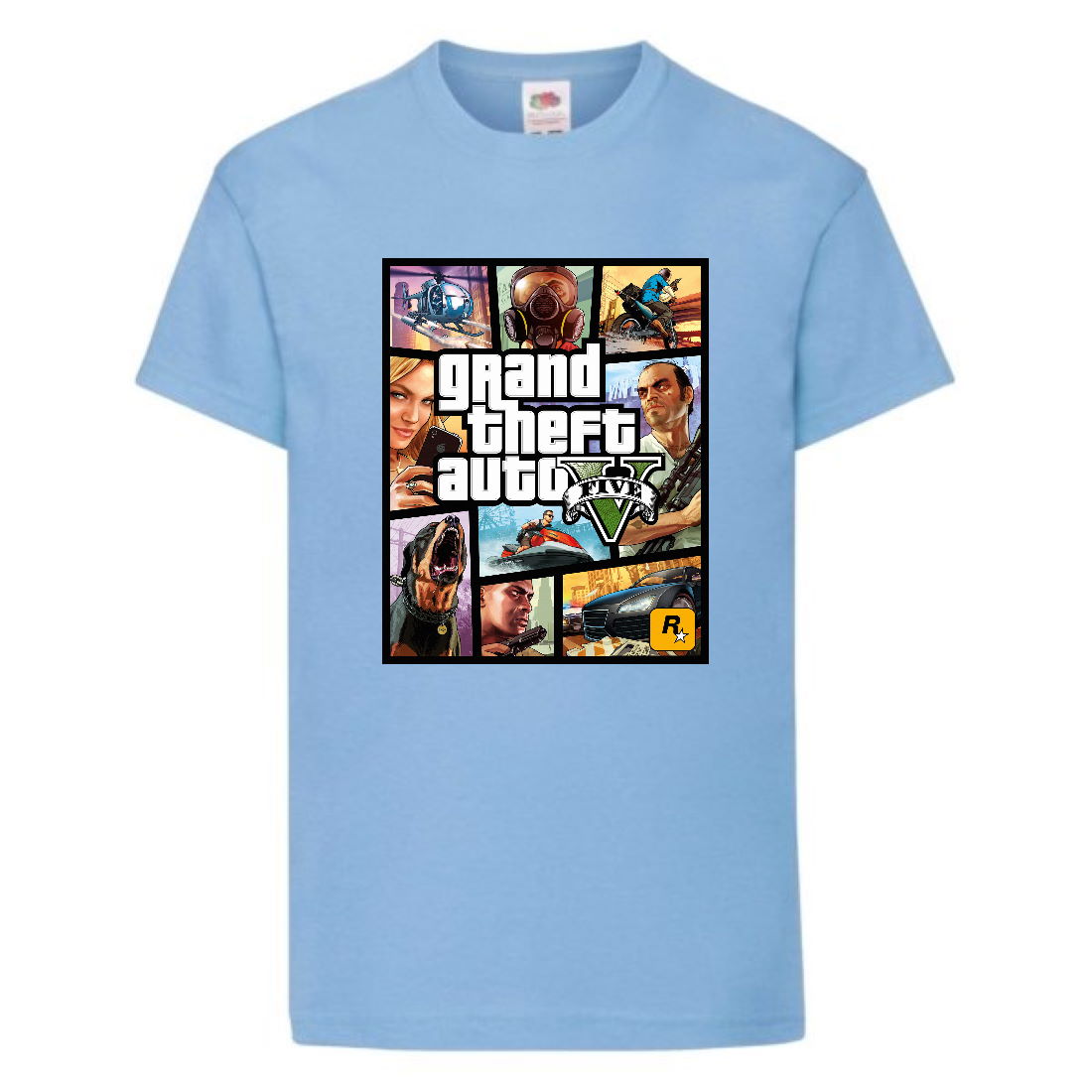 

Футболка детская GTA 002 (Grand Theft Auto) голубая (GTA lbl 002) 140 см