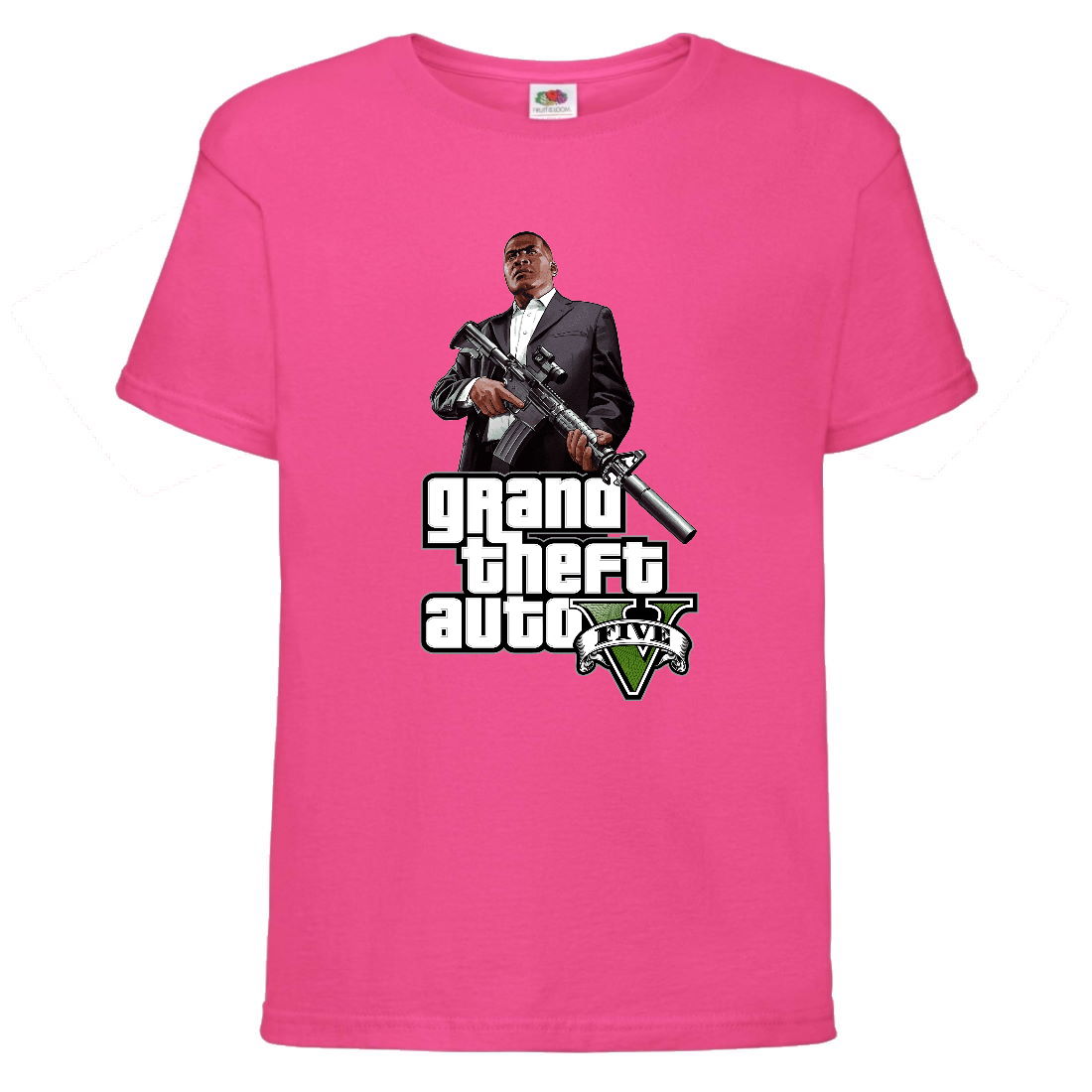 

Футболка детская GTA 001 (Grand Theft Auto) розовая (GTA pnc 001) 164 см