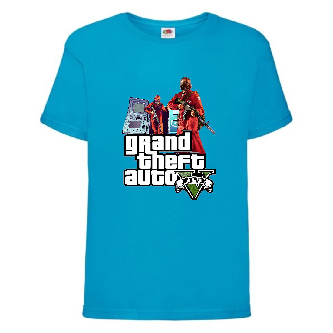 

Футболка детская GTA 005 (Grand Theft Auto) синяя (GTA blu 005) 128 см