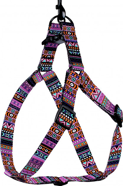 

Шлея для собак BronzeDog Tribal Нейлоновая Этническая M Розовая (71/1384/Т) (2800000002381)