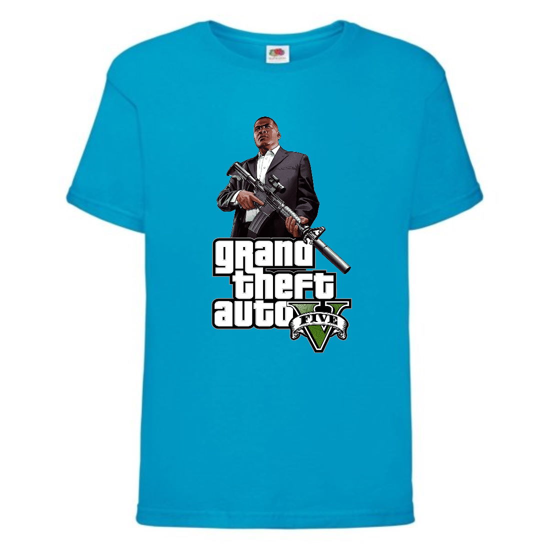 

Футболка детская GTA 001 (Grand Theft Auto) синяя (GTA blu 001) 128 см