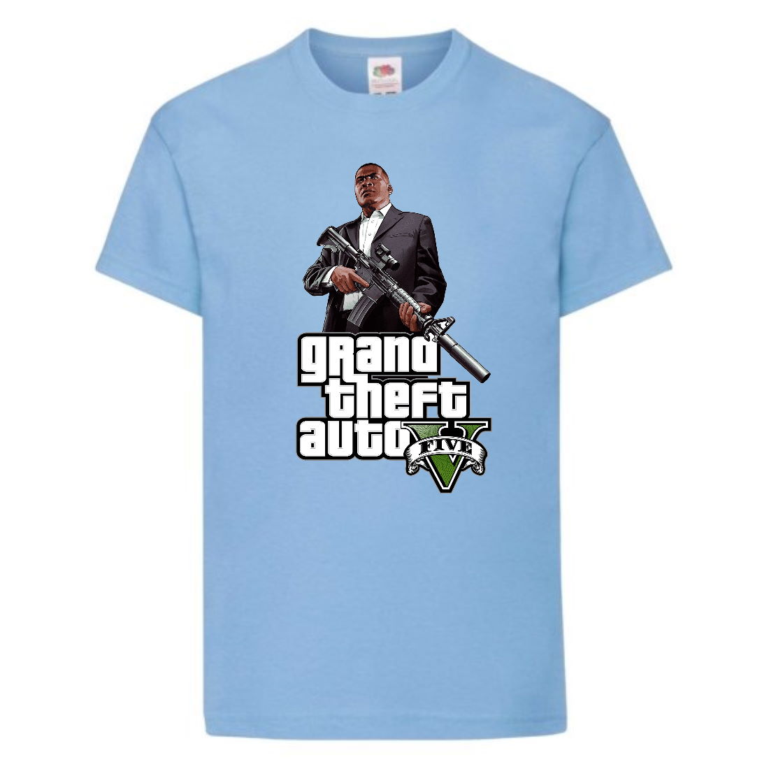 

Футболка детская GTA 001 (Grand Theft Auto) голубая (GTA lbl 001) 152 см