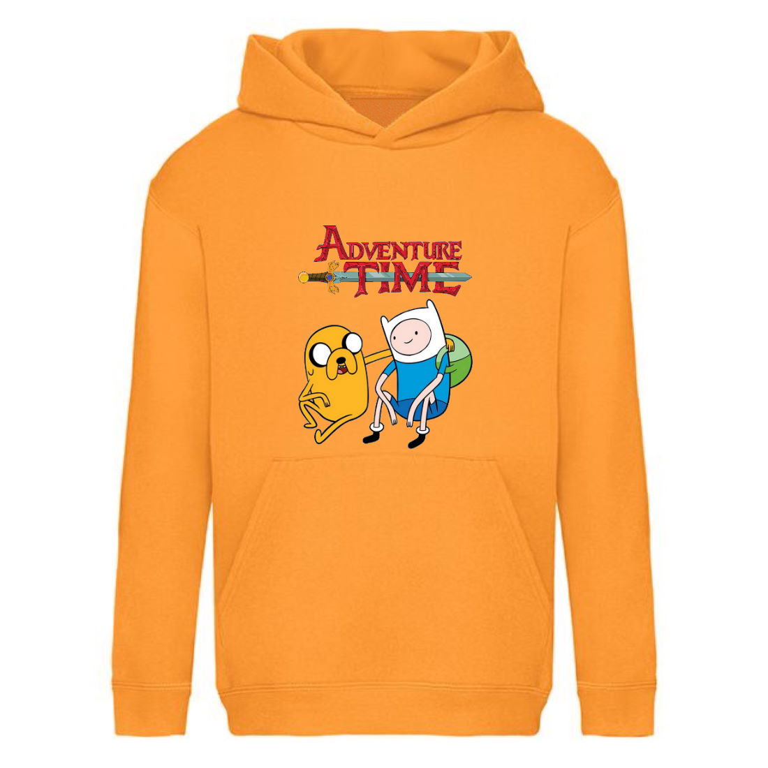 

Худи детская Время Приключений 0018 (Adventure Time) оранжевый (ART orn 0018) 164 см