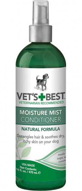 

Суперувлажняющий спрей-кондиционер. Распутывает шерсть. "Moisture Mist Conditioner" 470 мл Vet's Best BGL-VB-02