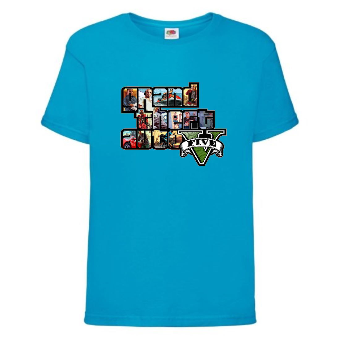 

Футболка детская GTA 003 (Grand Theft Auto) синяя (GTA blu 003) 152 см