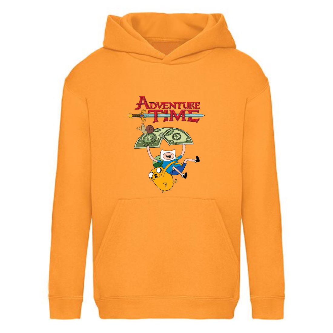 

Худи детская Время Приключений 0023 (Adventure Time) оранжевый (ART orn 0023) 152 см