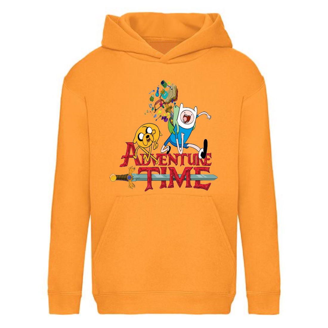 

Худи детская Время Приключений 002 (Adventure Time) оранжевый (ART orn 002) 140 см