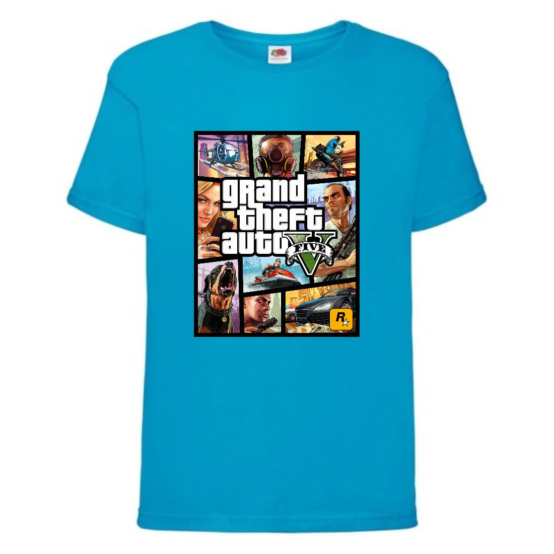 

Футболка детская GTA 002 (Grand Theft Auto) синяя (GTA blu 002) 140 см