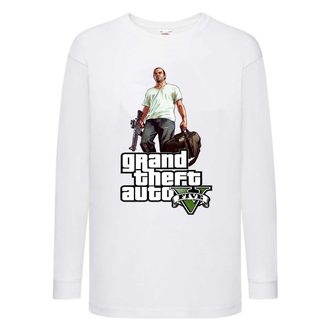 

Лонгслив реглан GTA 007 (Grand Theft Auto) белый (GTA wh 007) 152 см