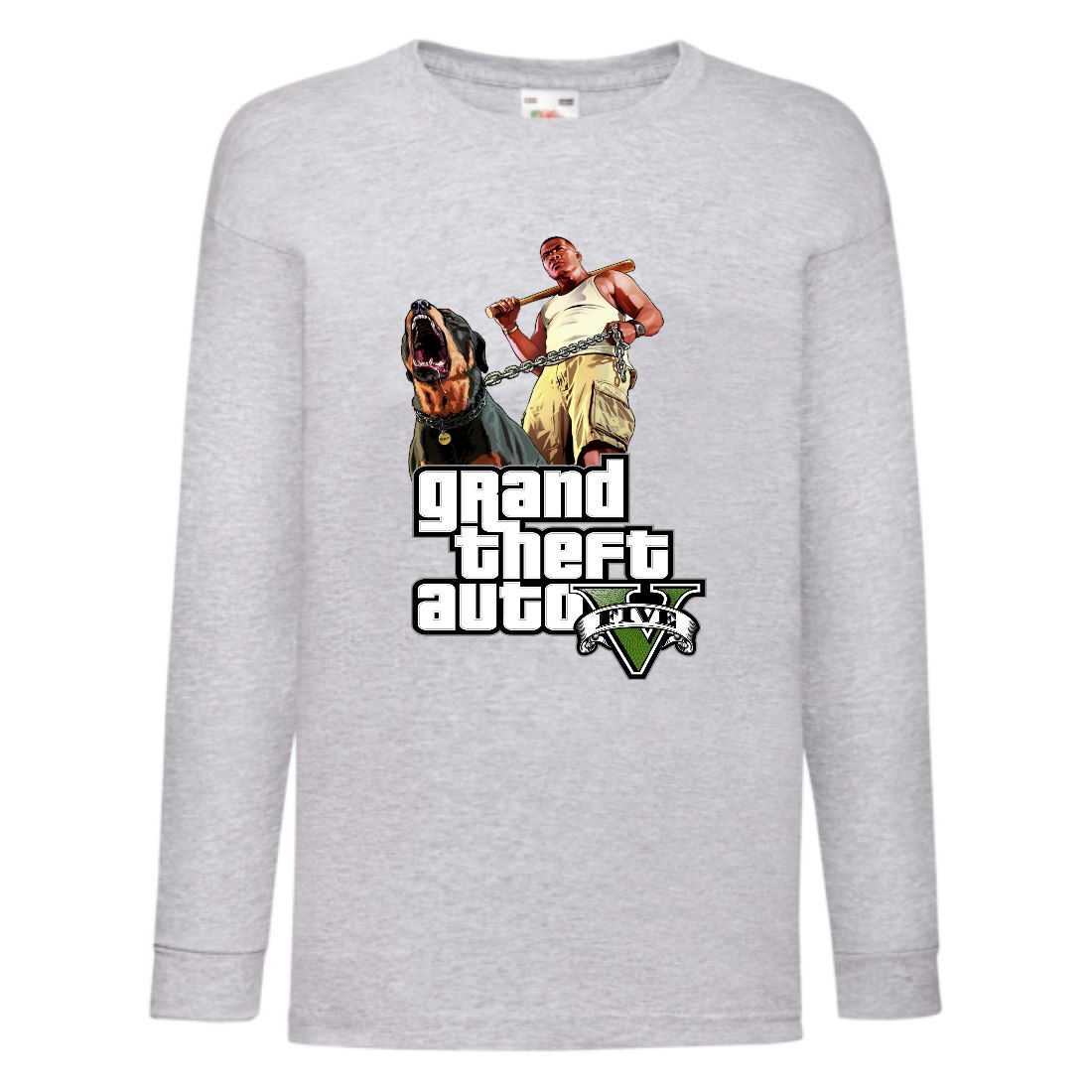 

Лонгслив реглан GTA 006 (Grand Theft Auto) серый (GTA gry 006) 128 см