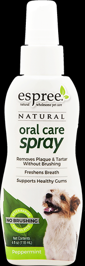 

Спрей Espree Oral Care Spray Peppermint для ухода за зубами с мятой для собак 118 мл