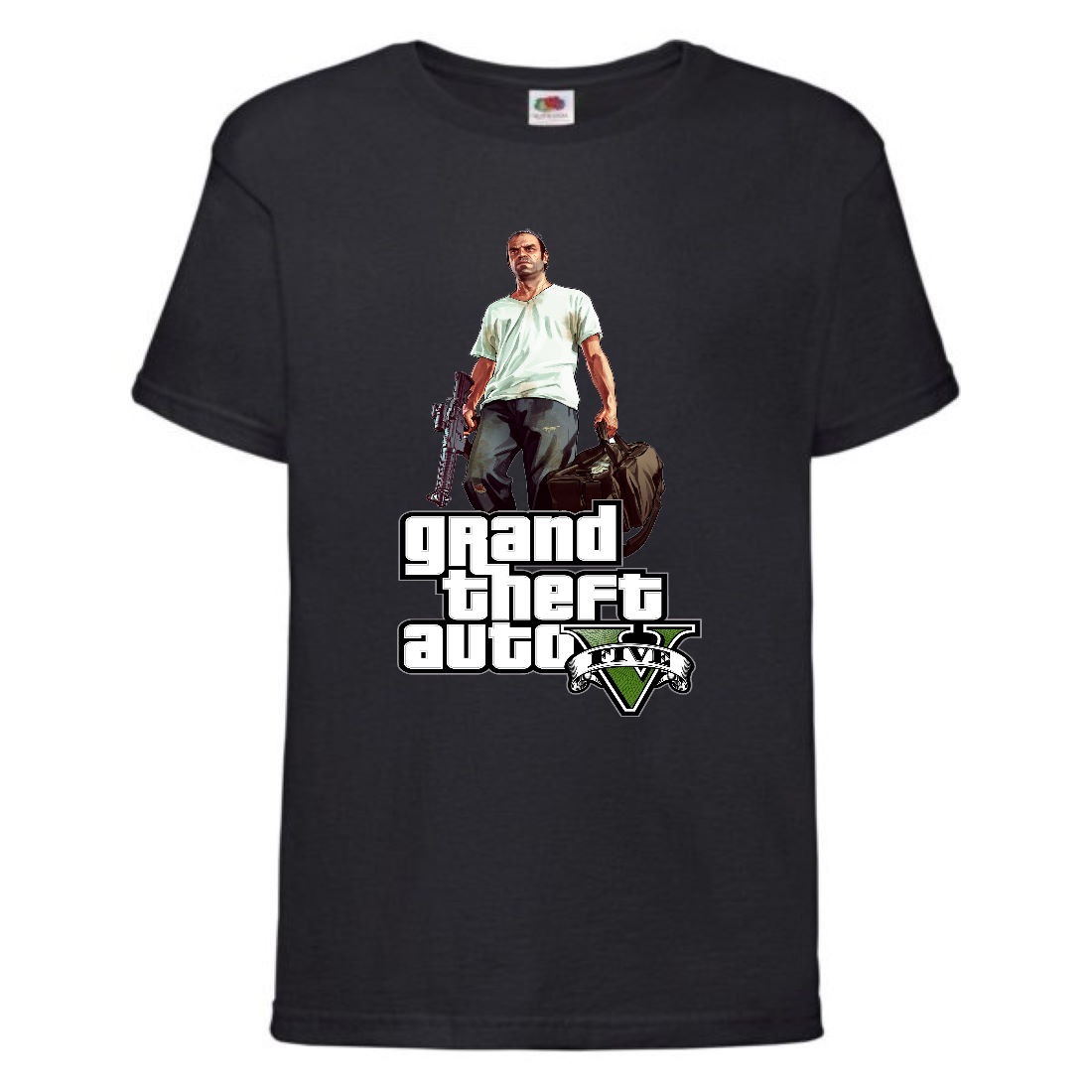 

Футболка детская GTA 007 (Grand Theft Auto) черная (GTA blc 007) 128 см