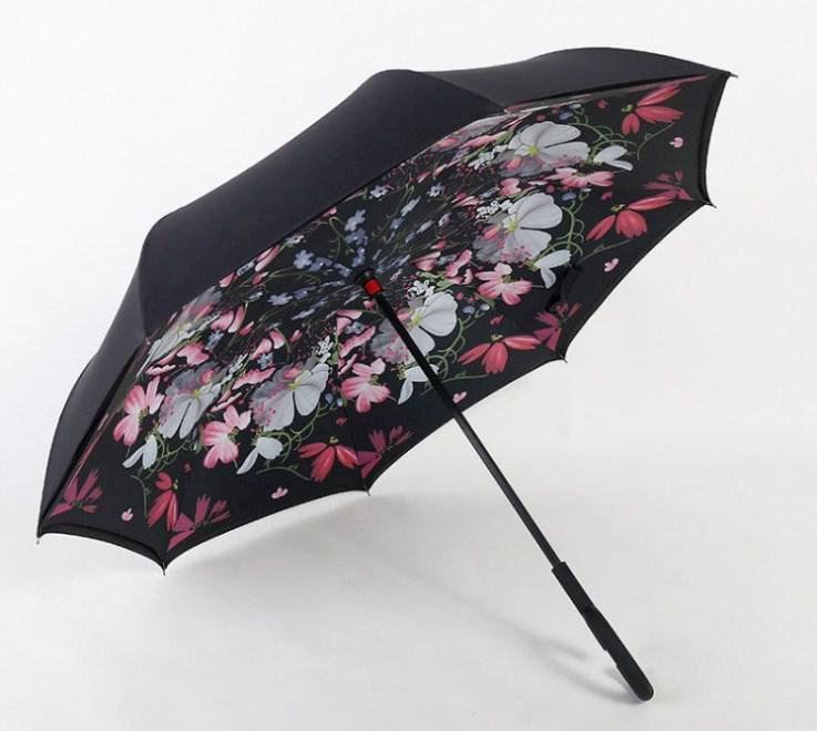 

Міні зонт Up Brella FAIRY SEASON Цветочный принт бело-розовые цветы 00650-08