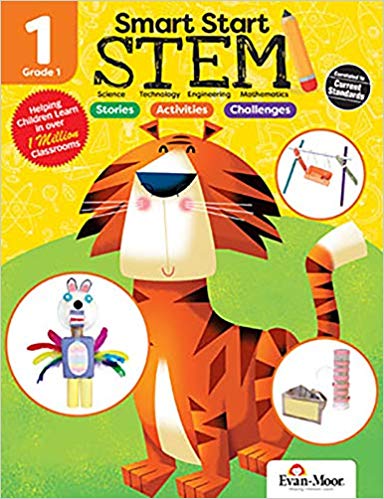 

Evan-Moor Smart Start STEM Grade 1. Activity Book Hands-on STEM Activities and Critical Thinking Skills